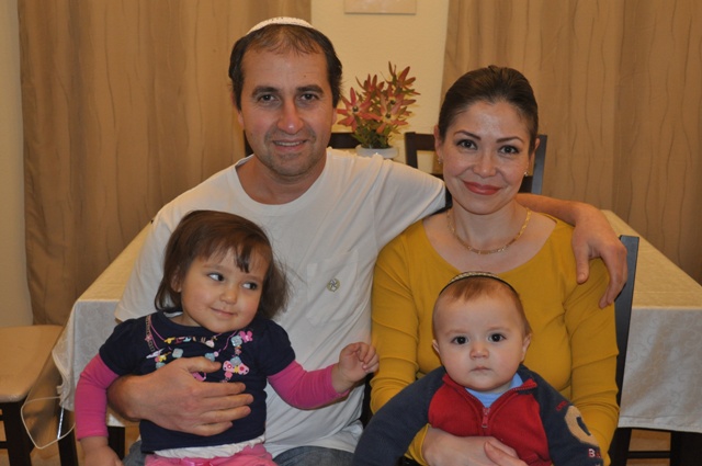 Stas and Albina with their two children: Miriam and Daniel